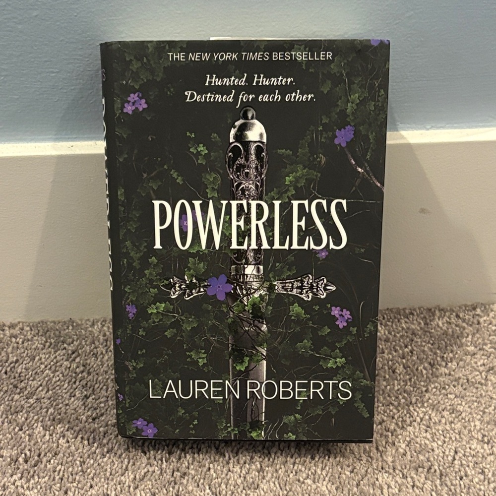 Lauren Roberts 'Powerless' Book - Black and Purple Cover